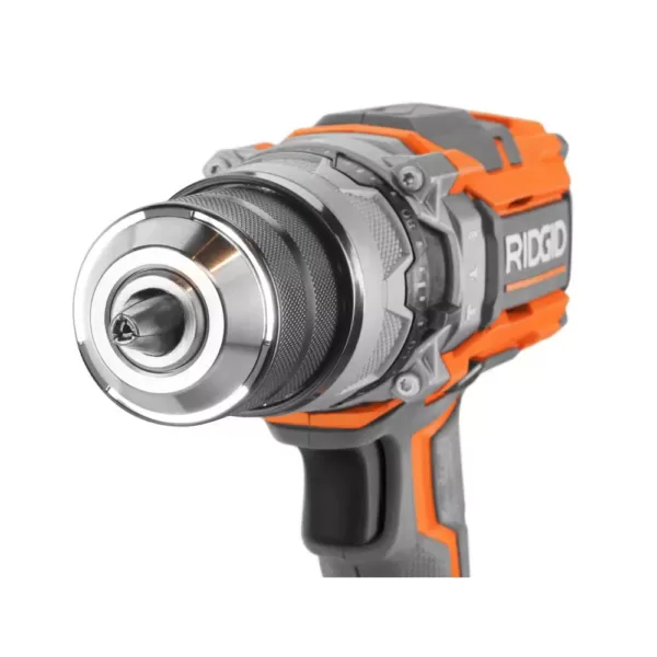 RIDGID 18-Volt Lithium-Ion Cordless 1/2 in. Hammer Drill/Driver Kit with 18-Volt Lithium-Ion 2.0 Ah Battery Pack and Charger