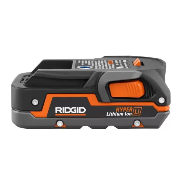 RIDGID 18-Volt Cordless Mini Bluetooth Radio with Radio App with 1.5 Ah Battery and 18-Volt Charger