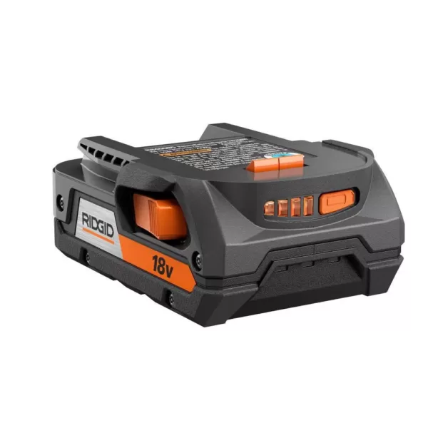 RIDGID 18-Volt Hybrid Folding Panel Light with 18-Volt Lithium-Ion 2.0 Ah Battery and Charger Kit