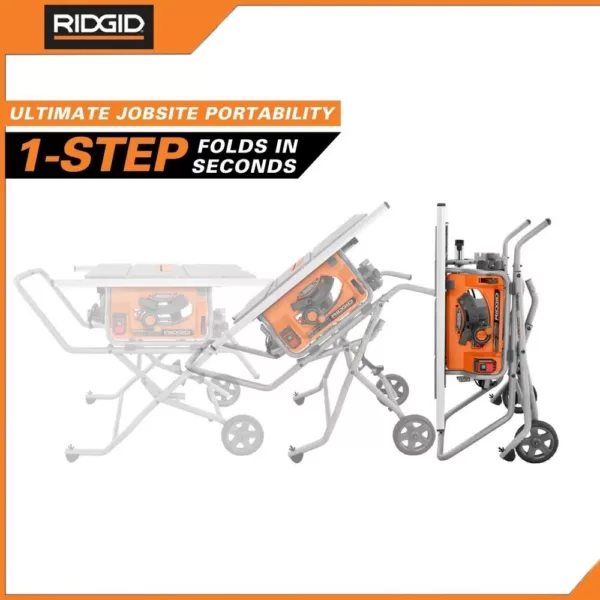 RIDGID 10 in. Pro Jobsite Table Saw with Stand