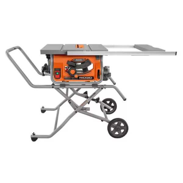 RIDGID 10 in. Pro Jobsite Table Saw with Stand and 18-Volt Cordless Drill/Driver Kit with (1) 2.0 Ah Battery, Charger, Tool Bag