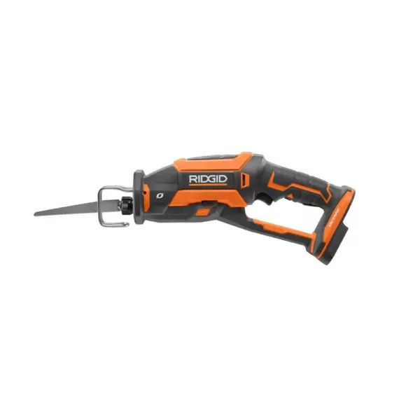 RIDGID 18-Volt OCTANE Cordless Brushless One-Handed Reciprocating Saw with 18-Volt Lithium-Ion 2.0 Ah Battery and Charger Kit