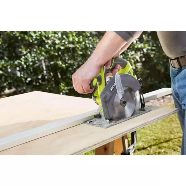 RYOBI 18-Volt ONE+ Cordless 6-1/2 in. Circular Saw with 1.5 Ah Compact Lithium-Ion Battery