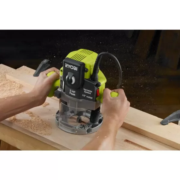 RYOBI 10 Amp 2 HP Plunge Base Router