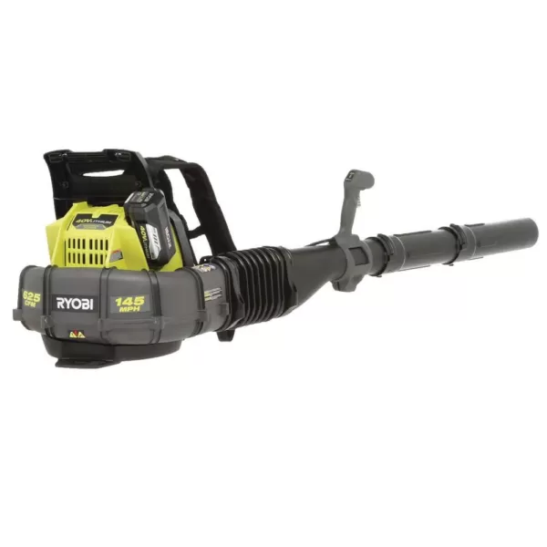 RYOBI Reconditioned 145 MPH 625 CFM 40-Volt Lithium-Ion Cordless Backpack Blower 5 Ah Battery and Charger Included