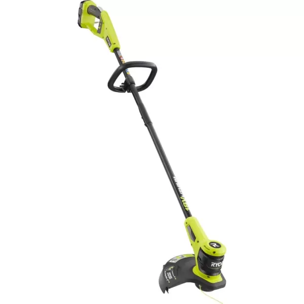 RYOBI ONE+ 18-Volt Lithium-Ion Electric Cordless String Trimmer 2.0 Ah Battery and Charger Included