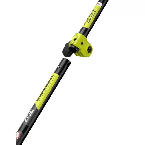 RYOBI ONE+ 18-Volt Cordless Attachment Capable Brushless String Trimmer with Edger Attachment 4.0 Ah Battery, Charger Included