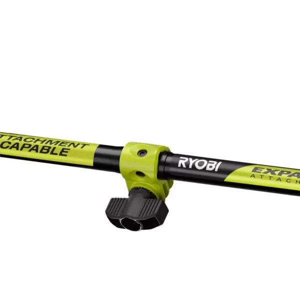 RYOBI 2-Cycle 25cc Gas Full Crank Straight Shaft String Trimmer with Edger Attachment