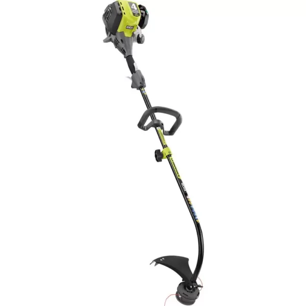 RYOBI 4-Cycle 30cc Attachment Capable Curved Shaft Gas Trimmer