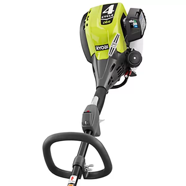 RYOBI Reconditioned 4-Cycle 30cc Attachment Capable Curved Shaft Gas Trimmer