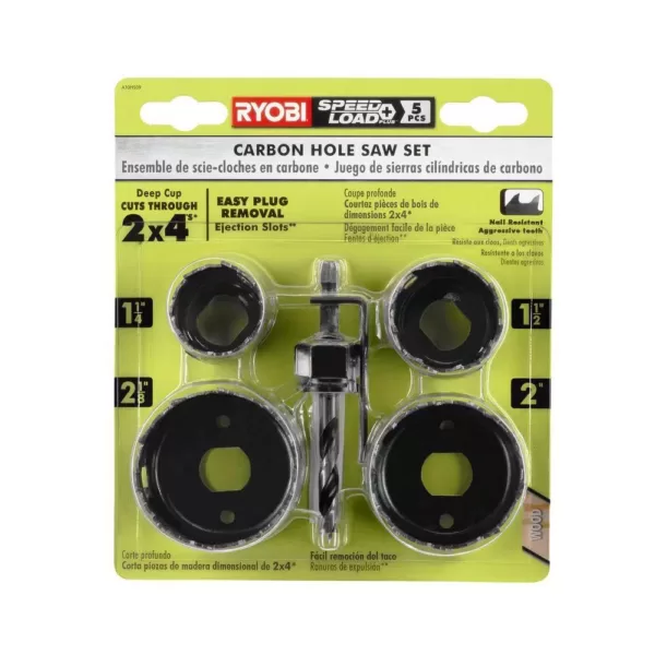 RYOBI Carbon Hole Saw Set (5-Piece)