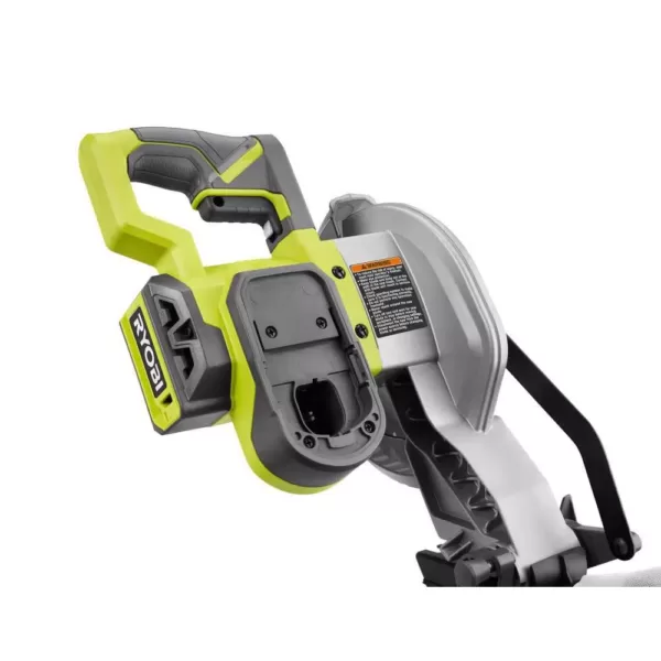 RYOBI 18-Volt ONE+ Lithium-Ion Cordless 7-1/4 in. Compound Miter Saw and Orbital Jig Saw (Tools Only)