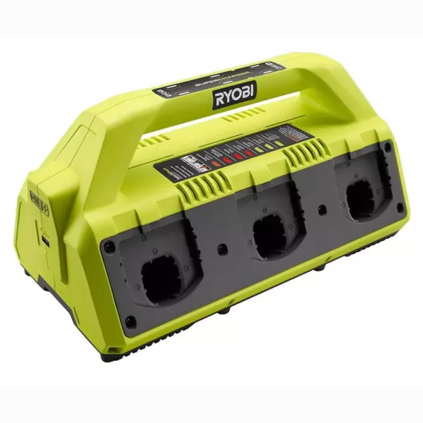 RYOBI 18-Volt ONE+ 6-Port Dual Chemistry IntelliPort SUPERCHARGER with USB Port