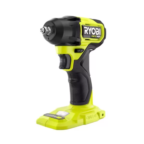 RYOBI ONE+ HP 18V Brushless Cordless Compact 3/8 in. Right Angle Drill and 3/8 in. Impact Wrench (Tools Only)