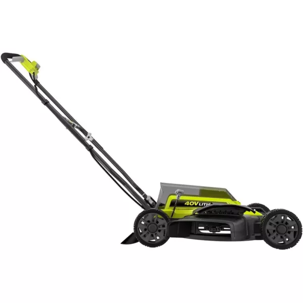 RYOBI 18 in. 40-Volt 2-in-1 Lithium-Ion Cordless Battery Walk Behind Push Mower with Two 4.0 Ah Batteries and Charger Included