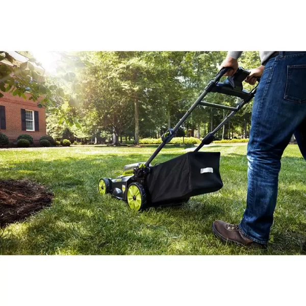 RYOBI 20 in. 40-Volt 6.0 Ah Lithium-Ion Battery Brushless Cordless Walk Behind Self-Propelled Lawn Mower with Charger Included