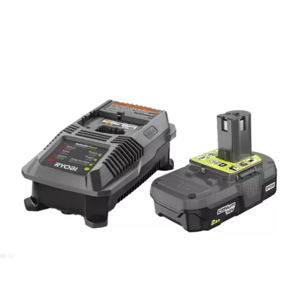 RYOBI 18-Volt ONE+ Cordless 1/4 Sheet Sander with Dust Bag with 2.0 Ah Battery and Charger Kit